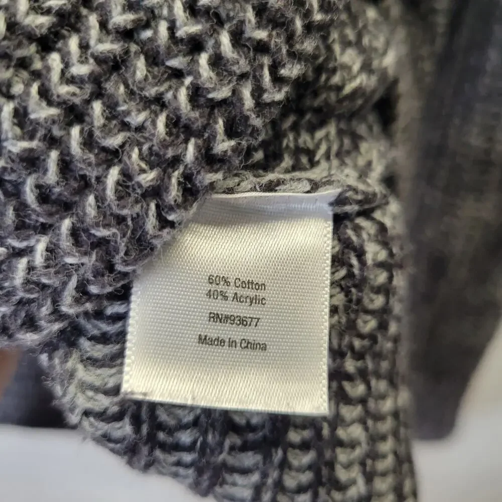 a.n.a. Gray Dolman Long Sleeve Sweater, XS